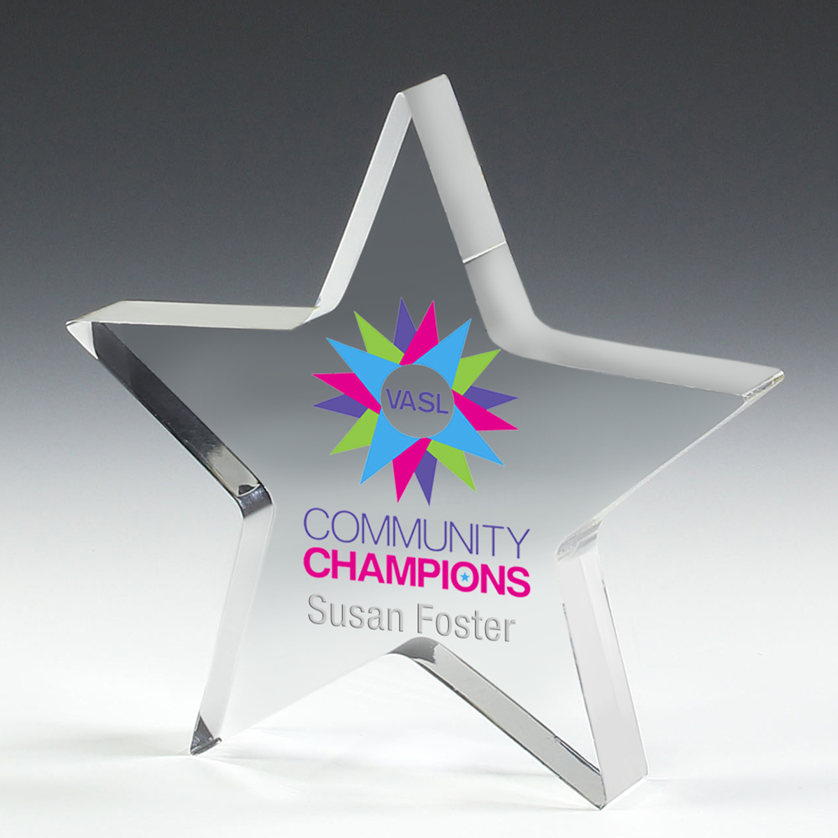 PhotoImage® Star Paperweight - 5” x 5” x 3/4”