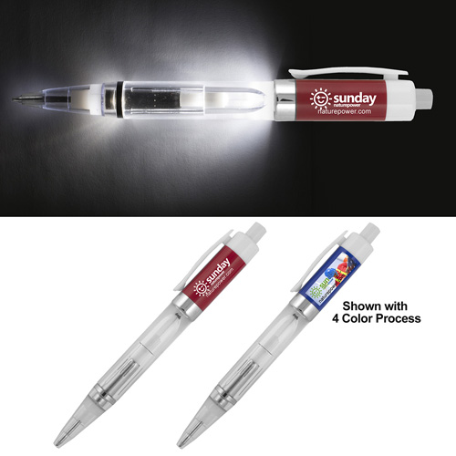 "REYES" Light Up Pen with White Color LED Light