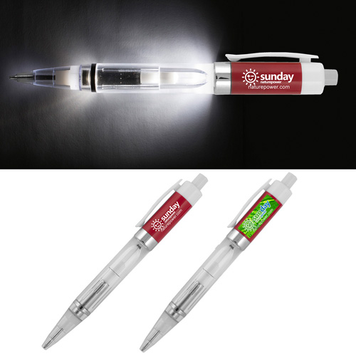 "REYES" Light Up Pen with White Color LED Light