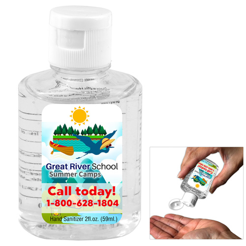 "SABPALl L" 2.0 oz Hand Sanitizer Antibacterial Gel in Flip Top Squeeze Bottle