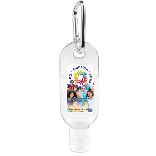 "SANGO" 1.0 oz Hand Sanitizer Antibacterial Gel in Flip-Top Bottle with Carabiner