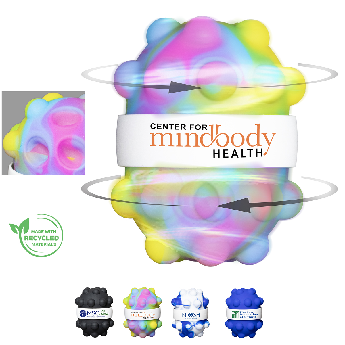 &ldquo;QUANTUM II&rdquo; PUSH, POP, SPIN STRESS RELIEVER & EXECUTIVE TOY