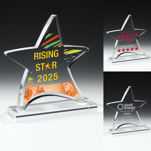 7581S (Screen Print), 7581L (Laser), 7581P (4Color Process) - Moving Star Award