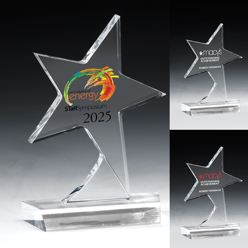 7585S (Screen Print), 7585L (Laser), 7585P (4Color Process) - Standing Star Award