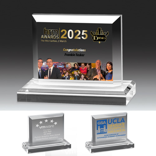 7586-2S (Screen Print), 7586-2L (Laser), 7586-2P (4Color Process) - Mini Billboard Award - 4 1/2"