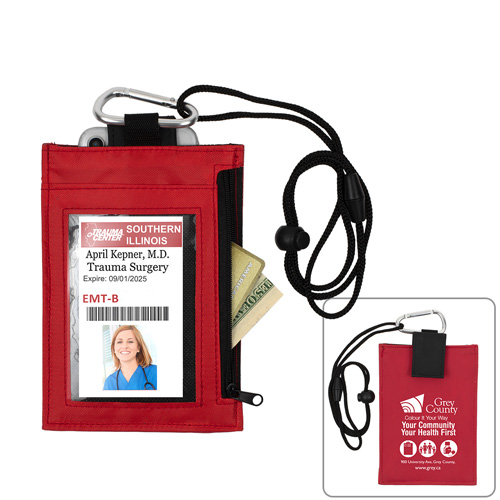 "ANGEL" Cell Phone & ID Holder Wallet with Carabiner and Breakaway Safety Lanyard