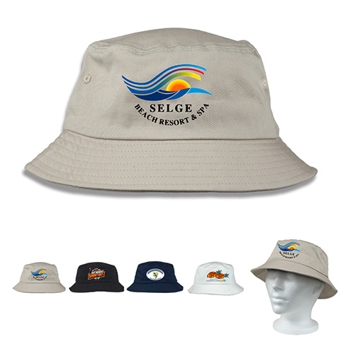"SHADY" Full Color Imprint Cotton Bucket Hat