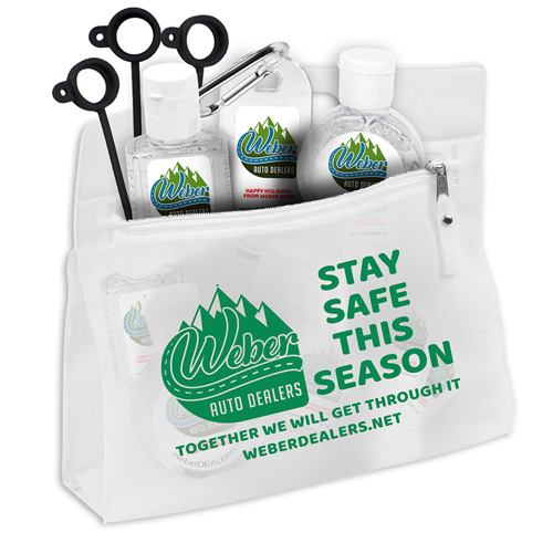 "LYRA" Multi-Use 9 Piece Sanitizer Kit in Zipper Pack