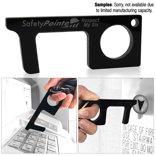 "ANSTED" Touchless Black Acrylic Sanitary Key