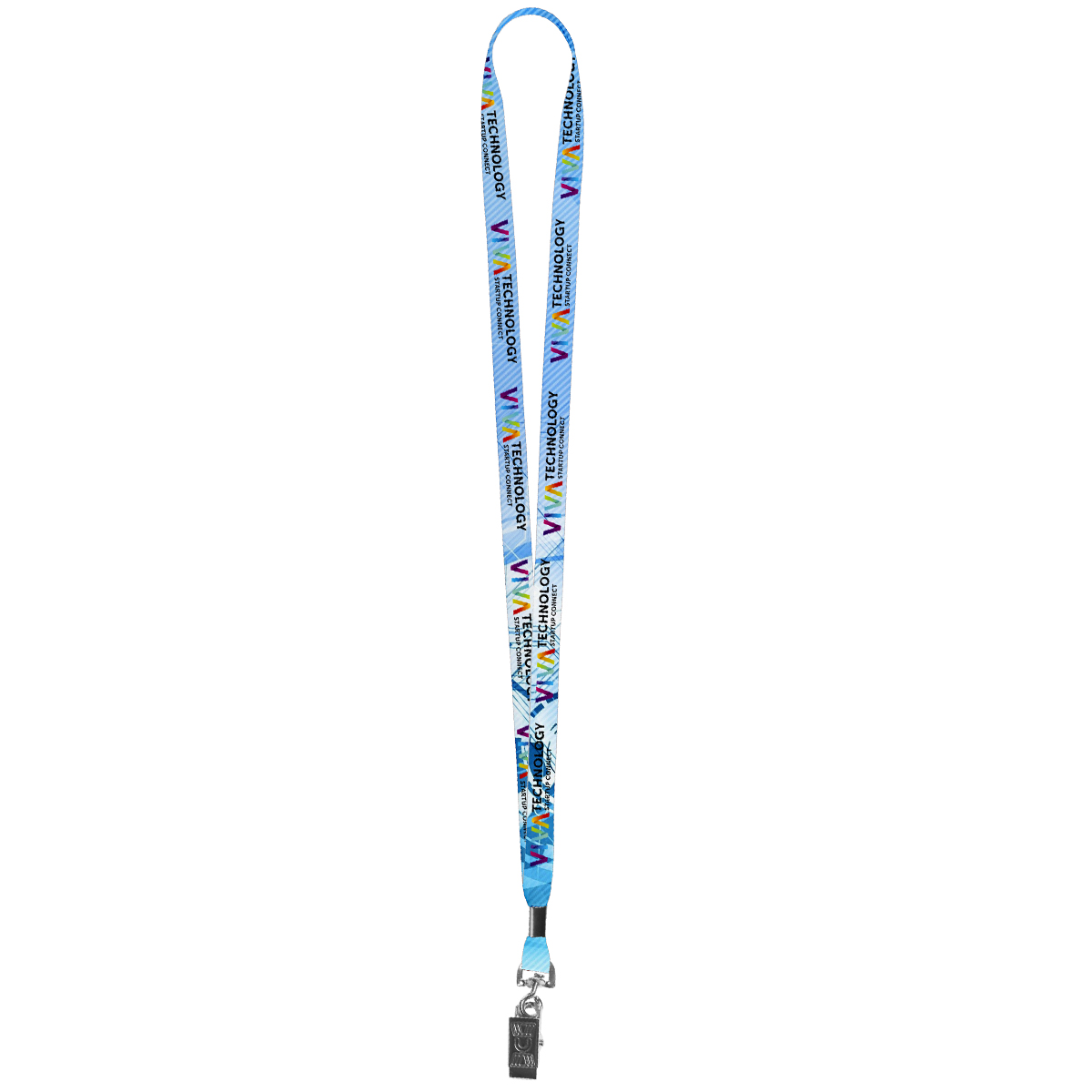 1/2” Super Soft Polyester Multi-Color Sublimation Lanyard