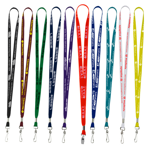 "AURORA" 1/2" Super Soft Polyester Silkscreen Lanyard (Overseas Production 8-10 Weeks)