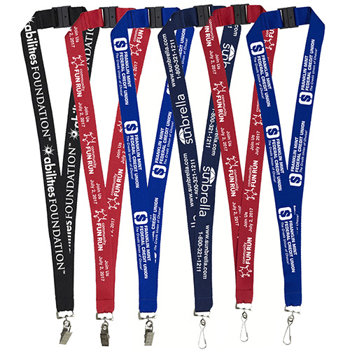 "PALMER" 1” Silkscreen Lanyard with FREE Breakaway Safety Release