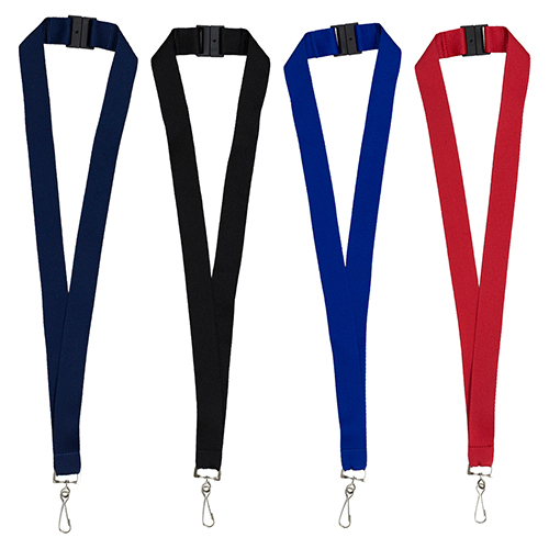 "MCGILL" 1” Blank Lanyard with Breakaway Safety Release Attachment - Swivel Clip