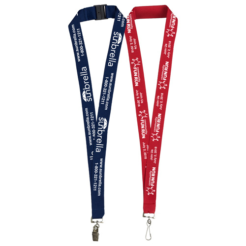 "AUBURN" 1” Overseas Silkscreen Lanyard