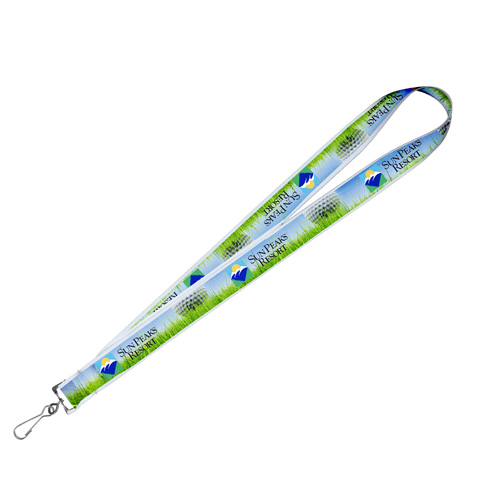 "MCGILL" 1" Textured Polyester Multi-Color Sublimation Lanyard