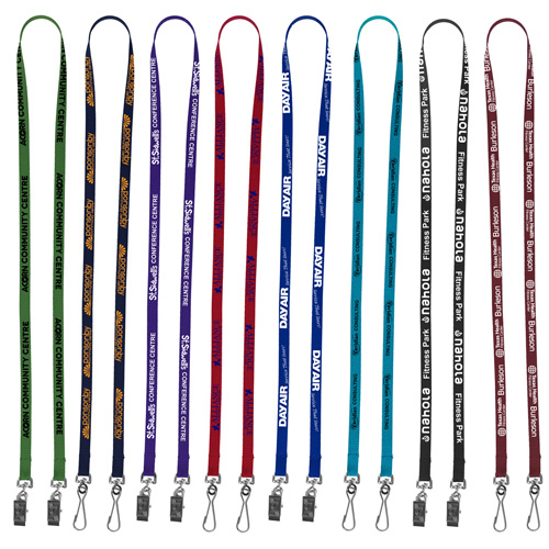 "CULVER" 3/8" Width Dual Attachment Silkscreen Polyester Lanyard