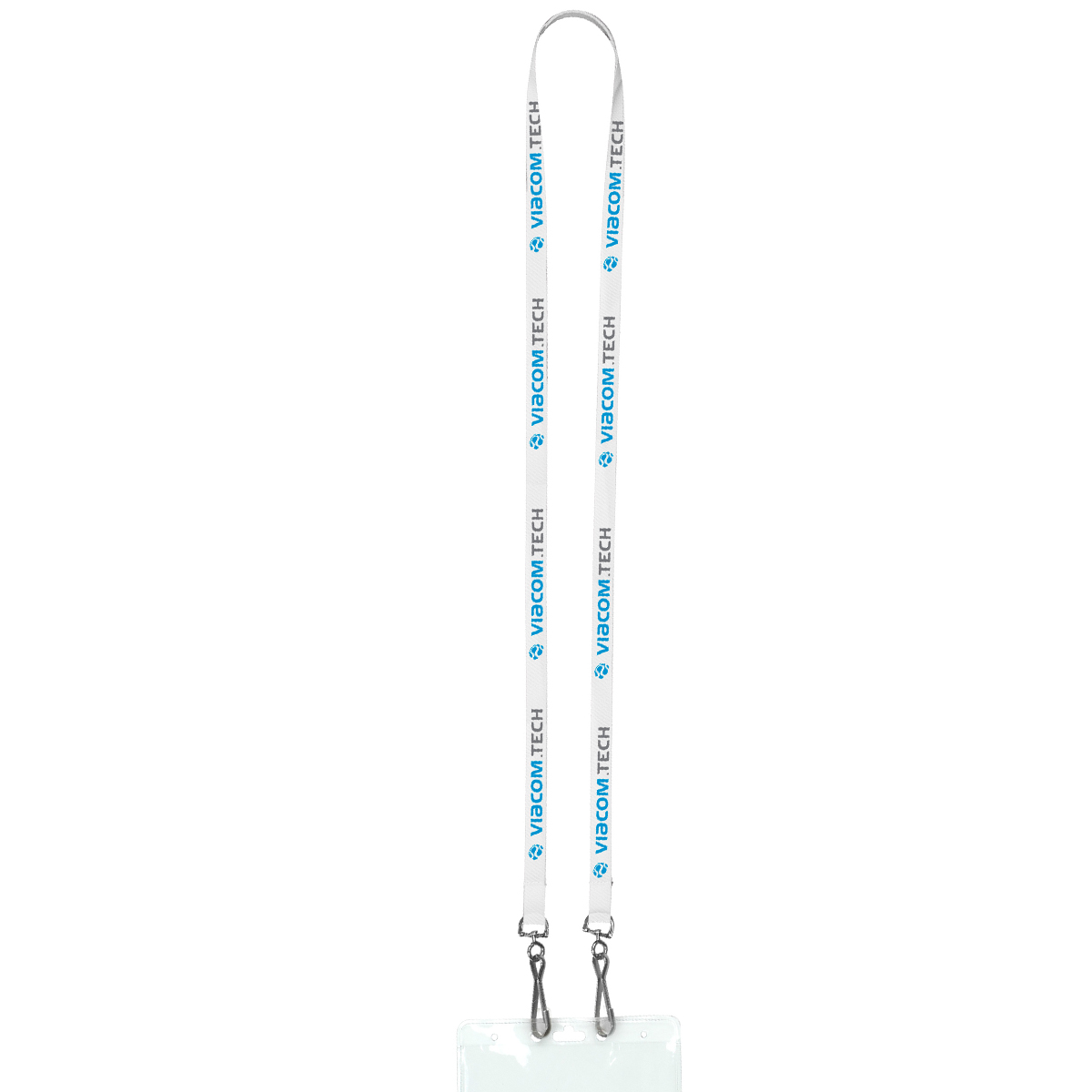 "PALMER" 3/8" Import Air Ship Width Dual Attachment Super Soft Polyester Multi-Color Sublimation Lanyard