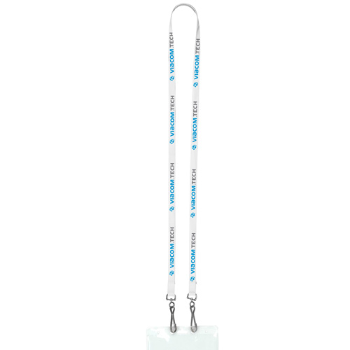 "PALMER" 3/8" Import Air Ship Width Dual Attachment Super Soft Polyester Multi-Color Sublimation Lanyard