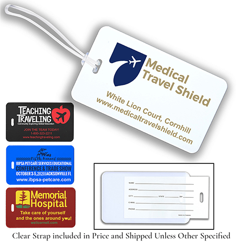 "THUNDERBOLT SPOT" Spot Color ID Slip-In Pocket Luggage Bag Tag