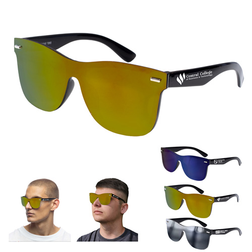 "DEL MAR TIDE" Rimless Reflective Sunglasses