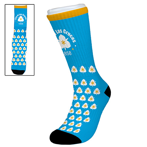 Sublimation Socks (Different Styles and Colors Available) Blue / Crew