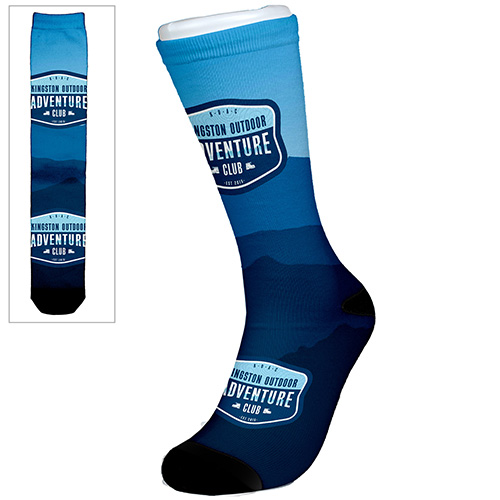 "THAMES" Dye Sublimated  Dress Socks (Pair)