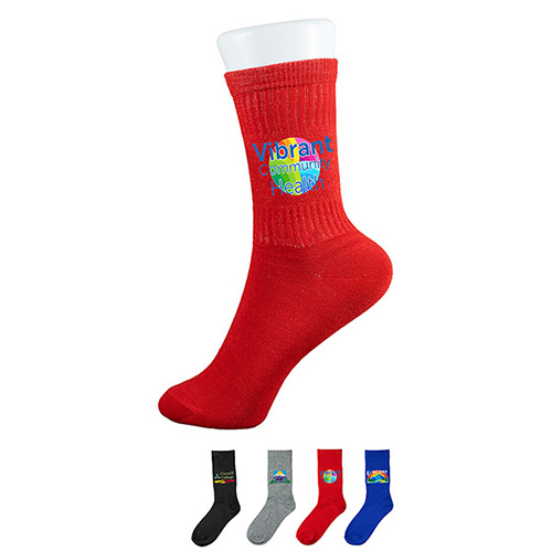 &ldquo;IMPACT&rdquo; Recycled Full Color Athletic Crew Sock