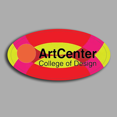 4” x 2” Oval Full Color Removable 6 Mil Kiss-Cut Stickers