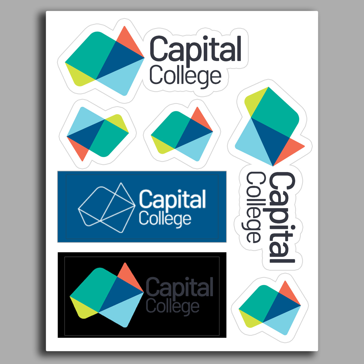 &ldquo;CUSTOMCUT&rdquo; 8&rdquo; x 10&rdquo; Full Color Removeable Kiss-Cut Sticker Sheet &ndash; 6 Mil