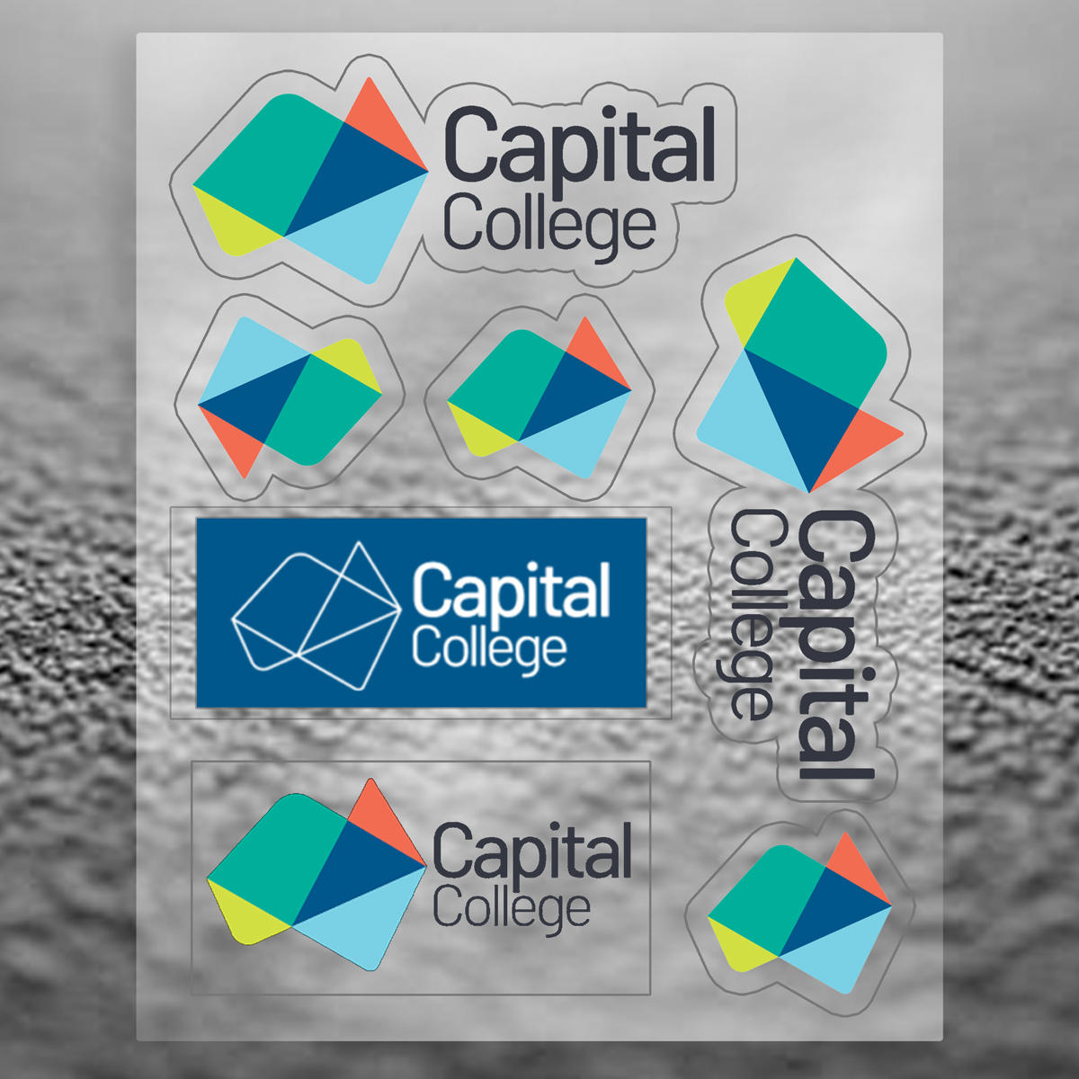 &ldquo;CUSTOMCUT&rdquo; Clear 8&rdquo; x 10&rdquo; Full Color Removeable Kiss-Cut Sticker Sheet &ndash; 6 Mil