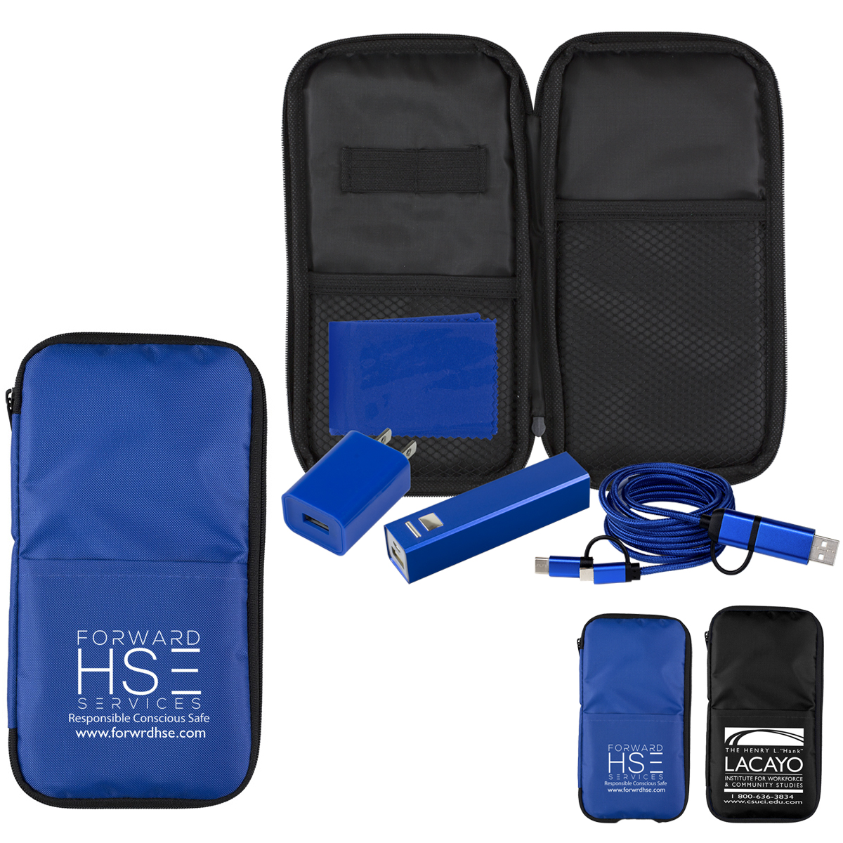 "Los Altos” Cell Phone Charger Travel Kit