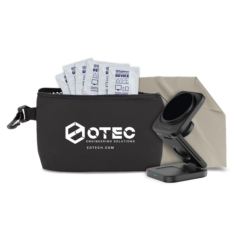 &ldquo;CHARGEPRO  8 pcs Tech Kit in Black Mesh Zipper Pouch