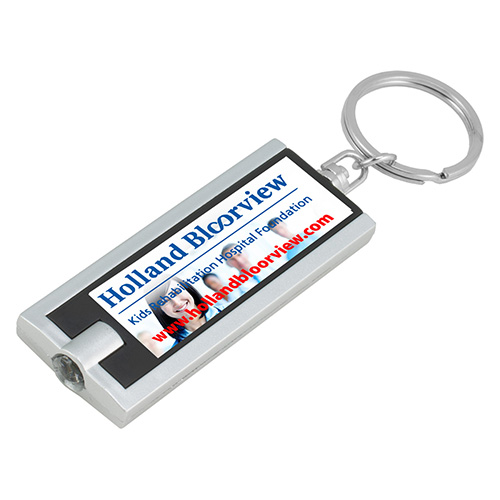 "AKARI" FC PhotoImage ® Full Color Imprint Slim Keyholder Keylight  with Bright White LED Light