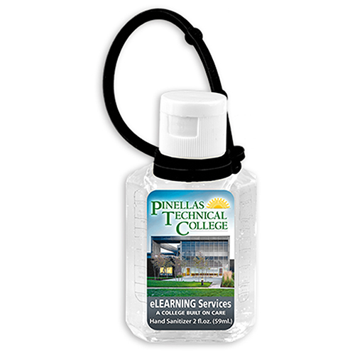 "SANPAL XL CONNECT" 2 oz Hand Sanitizer Antibacterial Gel with Colorful Silicone Carry Leash 