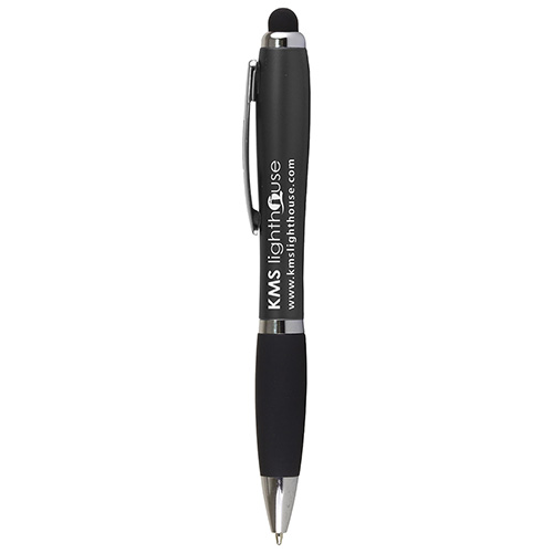 'THE CARDIFF" Laser Logo Light Up Stylus Pen