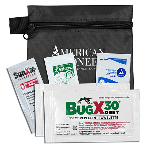 "STAY SAFE KIT 2" 5 Piece Insect Repellent Kit in Zipper Pouch