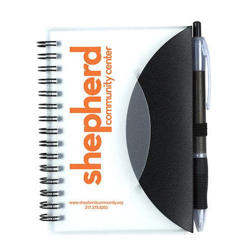 "CUPERTINO" Stylish Spiral Notepad Notebook with Matching Color Pen