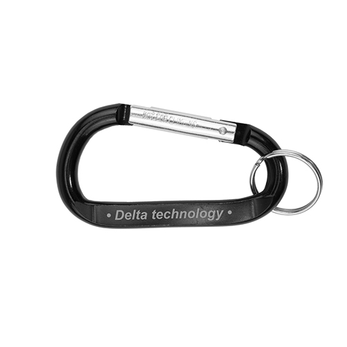 "CARA L" Large Size Carabiner Keyholder with Split Ring Attachment