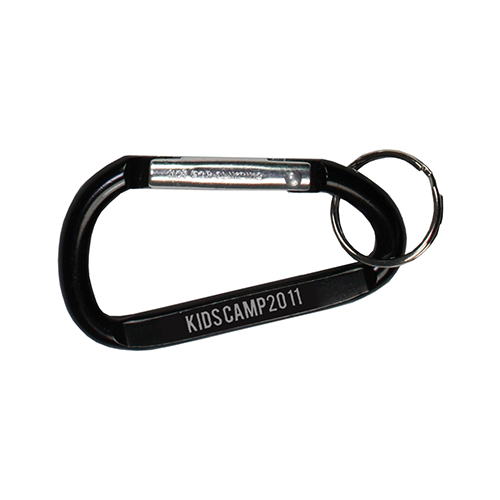 "CARA M" Medium Size Carabiner Keyholder with Split Ring Attachment