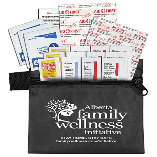 "LAZY DAY" 31 Piece Advanced Sun and Outdoors First Aid Kit in Zipper Pouch