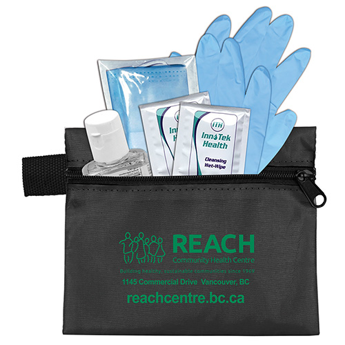 "TETHYS" 6 Piece "Take Everywhere" First Aid Protection Pack in Zipper Pouch