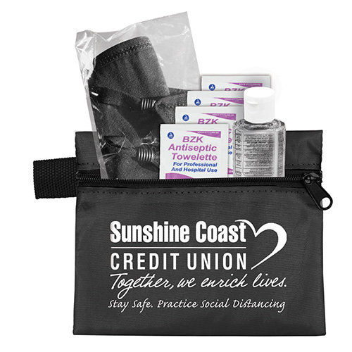 WELLNESS QUICK KIT - First Aid Protection On-The-Go In Zipper Pouch