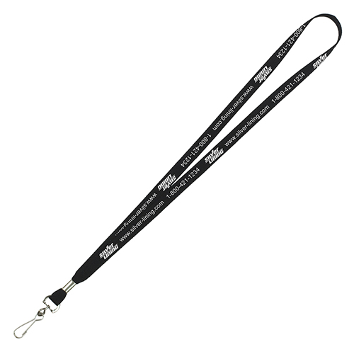 "AURORA" 1/2" Super Soft Polyester Silkscreen Lanyard (Overseas Production 8-10 Weeks)