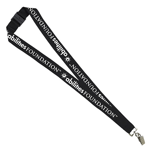 "PALMER" 1” Silkscreen Lanyard with FREE Breakaway Safety Release