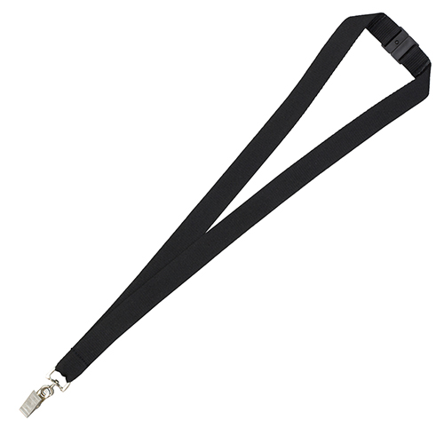 "OWEN" 3/4" Blank Lanyard with Breakaway Safety Release Attachment - Bulldog Clip