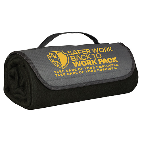 "READY TO ROLL" Roll Up Fleece Blanket