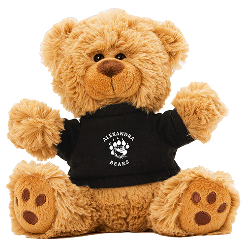 "TED T. BEAR" 6" Plush Teddy Bear With Choice of T-Shirt Color