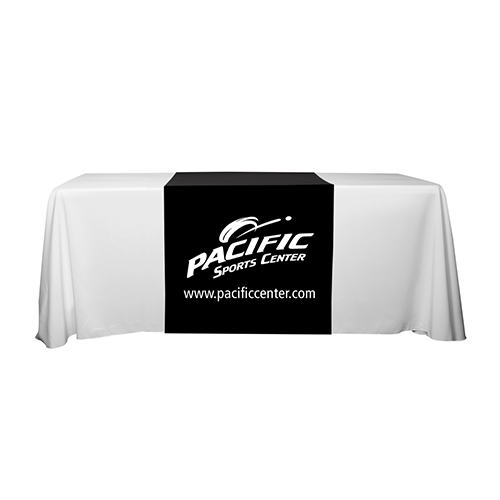 "ROGER EIGHT" 90" L Table Runners (Spot Color Print) / Accommodates 3 ft Table and Larger