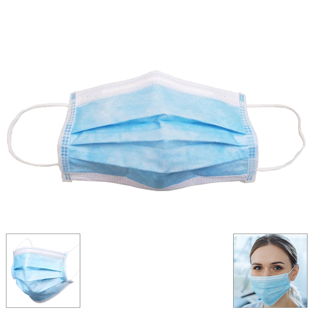 "ANCHOR" 3 Ply Protective Face Mask BLANK