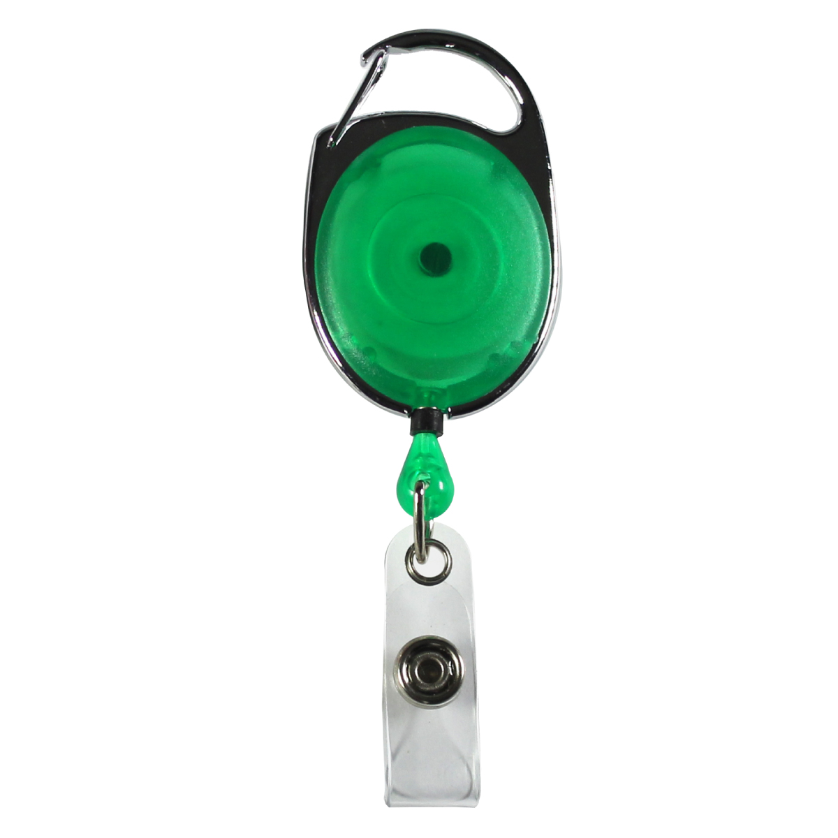 "OBERLIN" 30" Cord Retractable Carabiner Style Badge Reel and Badge Holder (Patent D539,122)